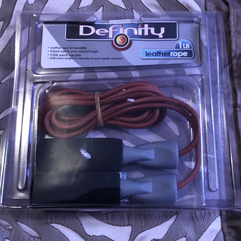 Leather weighted jump rope